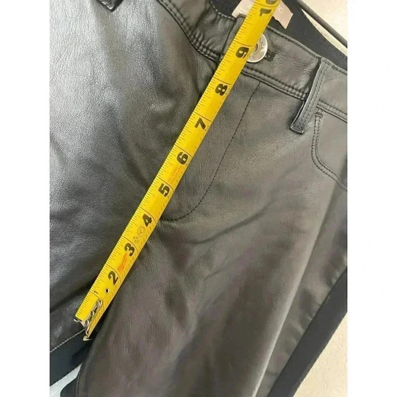 Banana Republic Size 8 SLOAN-FIT FAUX-LEATHER FRONT SKINNY ANKLE PANT - Picture 7 of 9